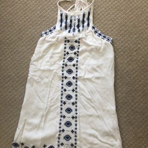 Hollister Embroidered Halter Dress
